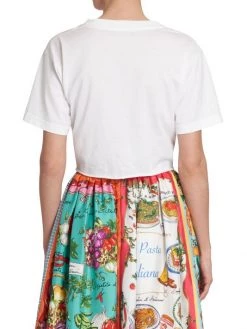 DOLCE&GABBANA Capri Knotted Logo-Embroidered T-Shirt -Deals DOLCE&GABBANA Store unnamed file 1327