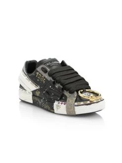 DOLCE&GABBANA Skate Leather Low-Top Sneakers For Men -Deals DOLCE&GABBANA Store unnamed file 1343
