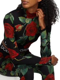 DOLCE&GABBANA Cropped Floral-Print & Logo-Hem Top 14 DOLCE&GABBANA Cropped Floral-Print & Logo-Hem Top -Deals DOLCE&GABBANA Store unnamed file 1359