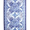 DOLCE&GABBANA Blu Mediterraneo Large Painterly-Print Towel