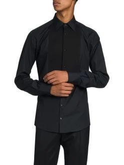 DOLCE&GABBANA Pintuck-Pleated Tuxedo Shirt For Men -Deals DOLCE&GABBANA Store unnamed file 1371