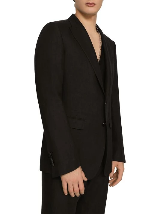 DOLCE&GABBANA Single-Breasted Linen Suit For Men 6 DOLCE&GABBANA Single-Breasted Linen Suit For Men - Image 4