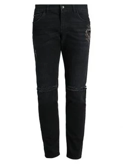 DOLCE&GABBANA Slash Knee Crown Jeans For Men