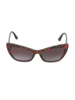 DOLCE&GABBANA 56MM Cat Eye Rose Sunglasses