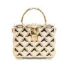 DOLCE&GABBANA Metallic Quilted Embellished Top Handle Box Bag -Deals DOLCE&GABBANA Store unnamed file 1419