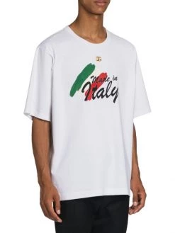 DOLCE&GABBANA Stretch Interlock Printed T-Shirt For Men -Deals DOLCE&GABBANA Store unnamed file 1440