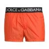 DOLCE&GABBANA Logo Waistband Swim Trunks For Men
