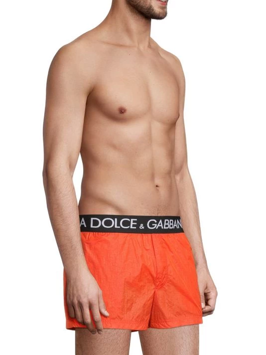 DOLCE&GABBANA Logo Waistband Swim Trunks For Men 6 DOLCE&GABBANA Logo Waistband Swim Trunks For Men - Image 4