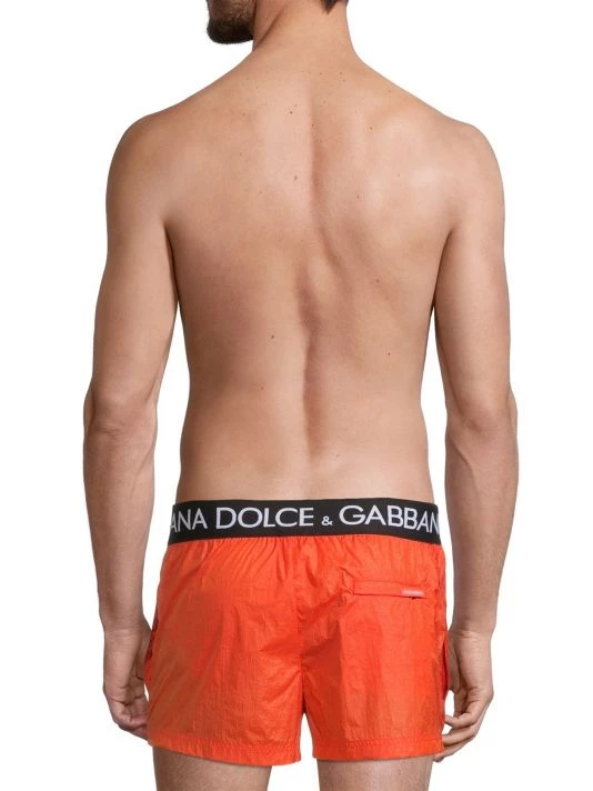 DOLCE&GABBANA Logo Waistband Swim Trunks For Men 7 DOLCE&GABBANA Logo Waistband Swim Trunks For Men - Image 5