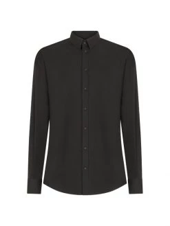DOLCE&GABBANA Long-Sleeve Stretch Cotton Shirt For Men
