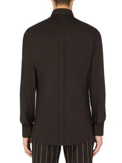 DOLCE&GABBANA Long-Sleeve Stretch Cotton Shirt For Men -Deals DOLCE&GABBANA Store unnamed file 1452