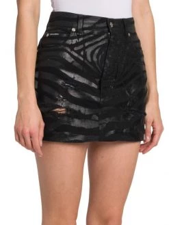 DOLCE&GABBANA Zebra Coated Zebra-Print Denim Miniskirt -Deals DOLCE&GABBANA Store unnamed file 1468