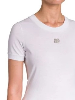 DOLCE&GABBANA Crystal-Embellished Logo T-Shirt -Deals DOLCE&GABBANA Store unnamed file 1476