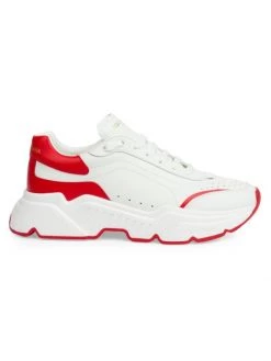 DOLCE&GABBANA Daymaster Lace-Up Sneakers For Men White Red -Deals DOLCE&GABBANA Store unnamed file 148
