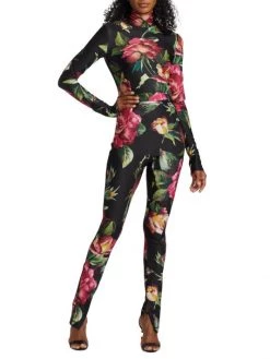 DOLCE&GABBANA Floral Body-Con Turtleneck Jumpsuit -Deals DOLCE&GABBANA Store unnamed file 1480
