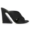 DOLCE&GABBANA DG Logo Satin Block-Heel Mules