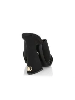 DOLCE&GABBANA DG Logo Satin Block-Heel Mules -Deals DOLCE&GABBANA Store unnamed file 1500