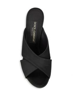 DOLCE&GABBANA DG Logo Satin Block-Heel Mules -Deals DOLCE&GABBANA Store unnamed file 1502