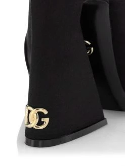 DOLCE&GABBANA DG Logo Satin Block-Heel Mules -Deals DOLCE&GABBANA Store unnamed file 1503