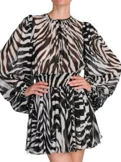 DOLCE&GABBANA Zebra Print Silk Chiffon Minidress 13 DOLCE&GABBANA Zebra Print Silk Chiffon Minidress -Deals DOLCE&GABBANA Store unnamed file 1527