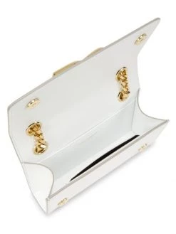 DOLCE&GABBANA DG Logo Patent Leather Clutch-On-Chain White -Deals DOLCE&GABBANA Store unnamed file 1539