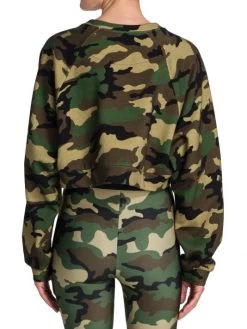 DOLCE&GABBANA Camo Crystal Logo Cropped Sweatshirt -Deals DOLCE&GABBANA Store unnamed file 1546
