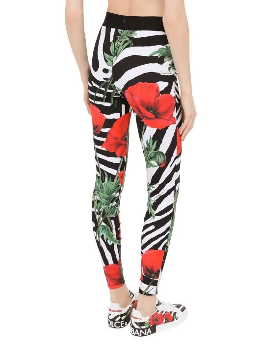 DOLCE&GABBANA Poppy & Zebra-Print Leggings 7 DOLCE&GABBANA Poppy & Zebra-Print Leggings - Image 5
