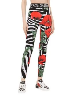 DOLCE&GABBANA Poppy & Zebra-Print Leggings 15 DOLCE&GABBANA Poppy & Zebra-Print Leggings -Deals DOLCE&GABBANA Store unnamed file 1564