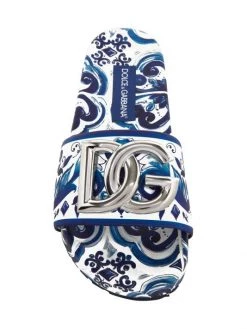 DOLCE&GABBANA Logo Printed Leather Slides -Deals DOLCE&GABBANA Store unnamed file 1569