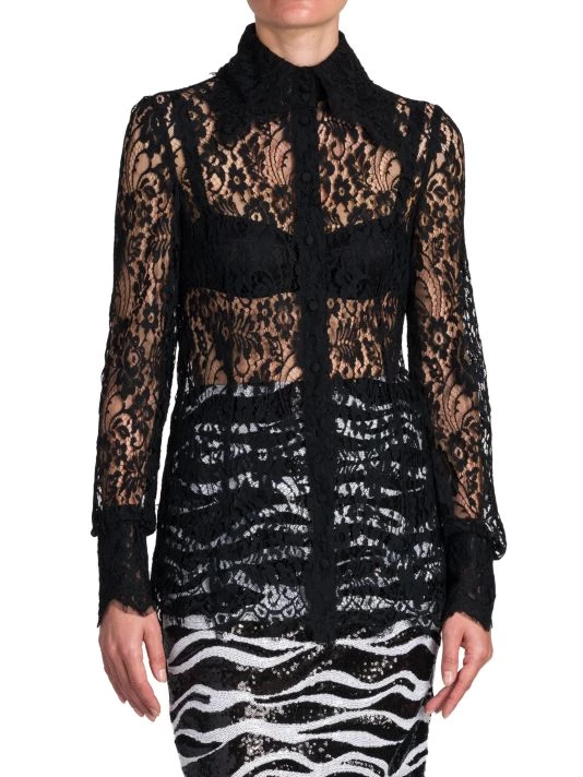 DOLCE&GABBANA Open Lace Shirt 5 DOLCE&GABBANA Open Lace Shirt - Image 3