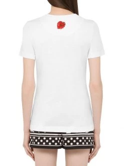 DOLCE&GABBANA Poppy & Zebra-Print Logo T-Shirt -Deals DOLCE&GABBANA Store unnamed file 1585