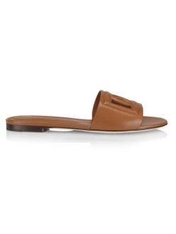 DOLCE&GABBANA DG Leather Sandals Marrone -Deals DOLCE&GABBANA Store unnamed file 1613
