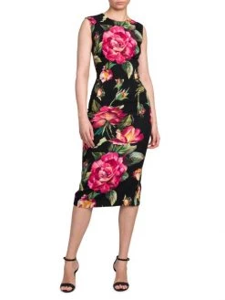 DOLCE&GABBANA Floral Silk Midi Sheath Dress 10 DOLCE&GABBANA Floral Silk Midi Sheath Dress -Deals DOLCE&GABBANA Store unnamed file 1627