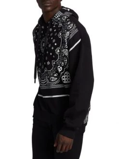 DOLCE&GABBANA Logo Bandana Print Hoodie Sweatshirt For Men -Deals DOLCE&GABBANA Store unnamed file 1634