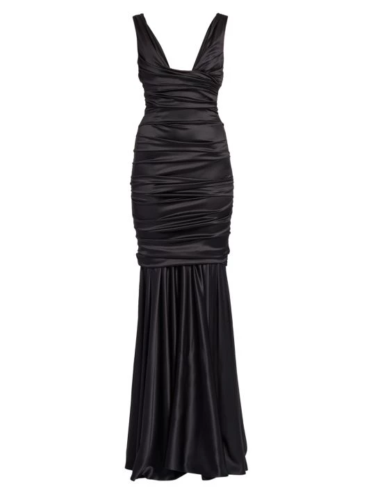 DOLCE&GABBANA Ruched Silk Gown 3 DOLCE&GABBANA Ruched Silk Gown