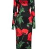 DOLCE&GABBANA Satin Poppy Print Midi Dress -Deals DOLCE&GABBANA Store unnamed file 1680