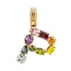 DOLCE&GABBANA Rainbow Alphabet 18K Yellow Gold & Multi Gemstone Initial P Charm -Deals DOLCE&GABBANA Store unnamed file 169