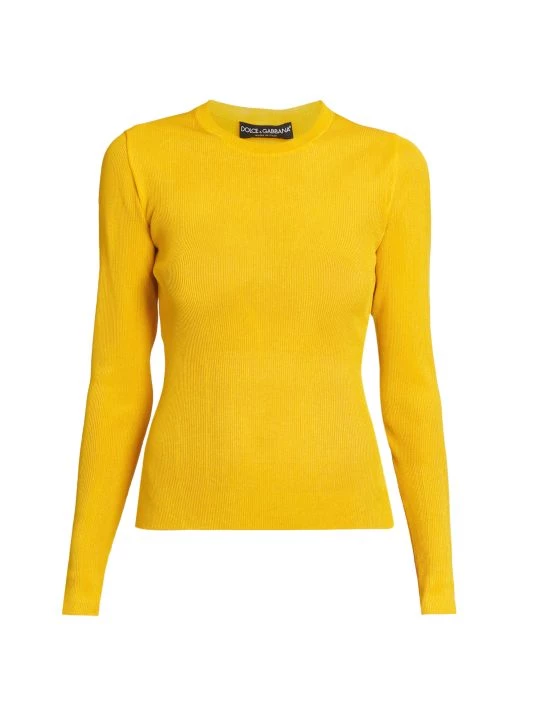 DOLCE&GABBANA Capri Ribbed Long-Sleeve Top 3 DOLCE&GABBANA Capri Ribbed Long-Sleeve Top