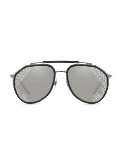 DOLCE&GABBANA Madison Mirrored 57MM Sunglasses For Men