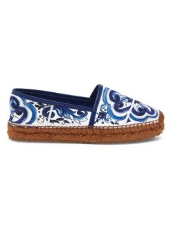 DOLCE&GABBANA Brocade Printed Espadrilles