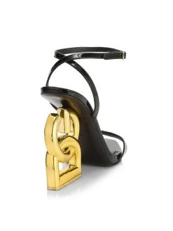 DOLCE&GABBANA Logo-Heel Leather Sandals -Deals DOLCE&GABBANA Store unnamed file 173
