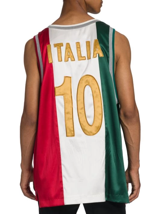 DOLCE&GABBANA Tricolor Satin Logo Jersey For Men 7 DOLCE&GABBANA Tricolor Satin Logo Jersey For Men - Image 5