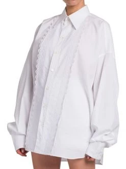DOLCE&GABBANA Oversized Eyelet-Embellished Shirt -Deals DOLCE&GABBANA Store unnamed file 1736