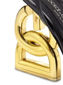 DOLCE&GABBANA Logo-Heel Leather Sandals -Deals DOLCE&GABBANA Store unnamed file 176