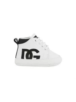 DOLCE&GABBANA Baby's Interlocking Logo High-Top Sneakers For Kids