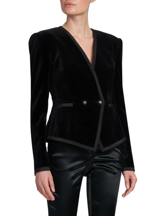 DOLCE&GABBANA Zebra Double-Breasted Velvet Jacket 6 DOLCE&GABBANA Zebra Double-Breasted Velvet Jacket - Image 4