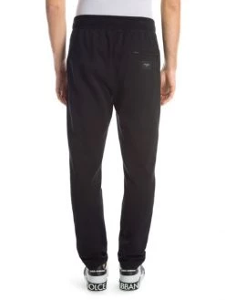 DOLCE&GABBANA Plaque Cotton Sweatpants For Men -Deals DOLCE&GABBANA Store unnamed file 1803