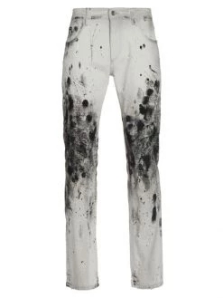 DOLCE&GABBANA Dripping Cotton Jeans For Men