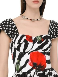 DOLCE&GABBANA Palladium Crystal Embellished Logo Necklace -Deals DOLCE&GABBANA Store unnamed file 1812