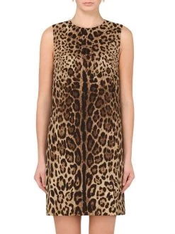 DOLCE&GABBANA Sleeveless Leopard Print Minidress -Deals DOLCE&GABBANA Store unnamed file 1816